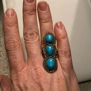 Lucky Brand Turquoise and silver ring